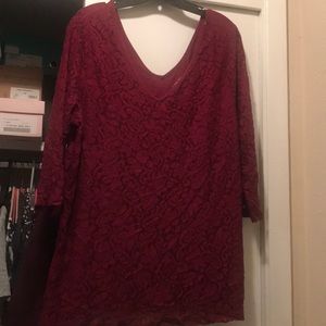 Lane Bryant lace top